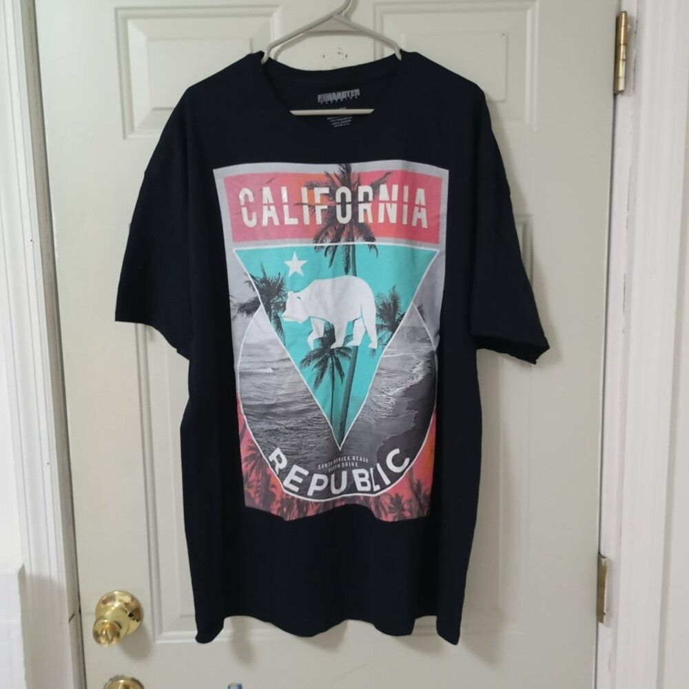 California Bear Republic Men’s Black T Shirt Size 2 X Large